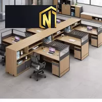 Tổng hợp các loại bàn làm việc cụm hiện đại sang trọng được sản xuất tại Nội Thất Ngọc Thịnh